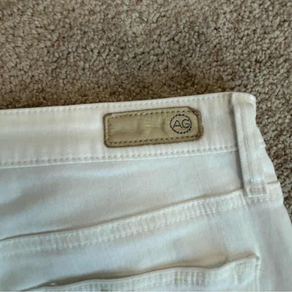AG Adriano Goldschmied white The Farrah Skinny Ankle high rise denim jeans 27 - Picture 7 of 14
